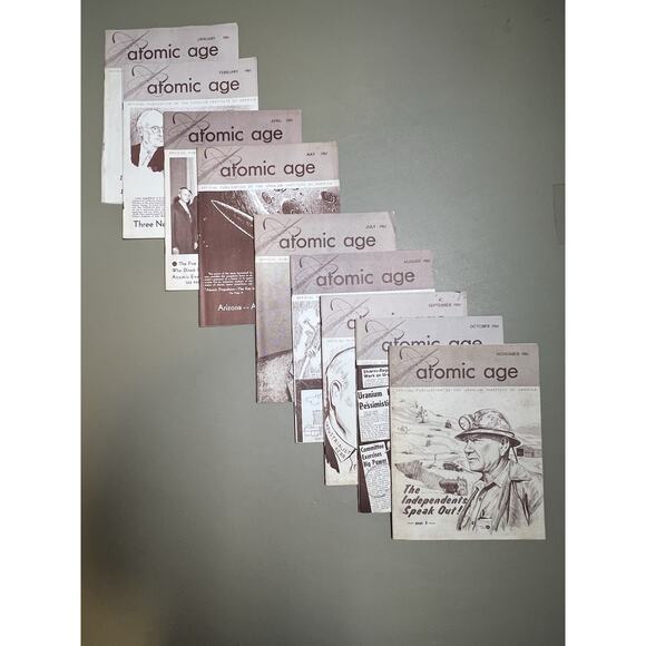 Atomic Age Magazine - 9 Issues From 1961 - Picture 11 of 11